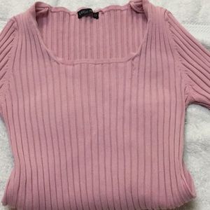 Pink ribed top